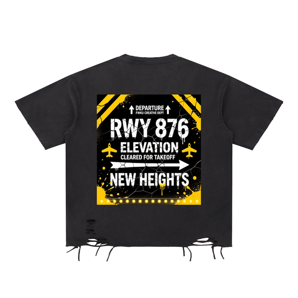 FWKU-Snow Washed Raw-Elevation Tee