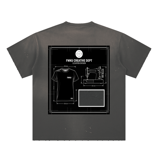 FWKU-Hand-Frayed Sunfade Paint Splatter Tee