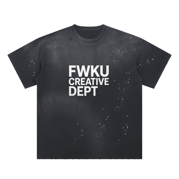 FWKU-Hand-Frayed Sunfade Paint Splatter Tee
