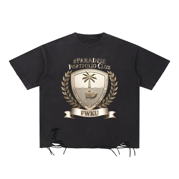 FWKU-Snow Washed Raw PPC Tee